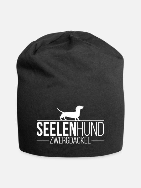 Zwergdackel Seelenhund Hunde Hund Wilsigns - Jersey-Beanie - Schwarz