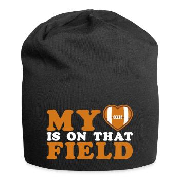 My Heart Is On That Court Volleyball - Jersey Beanie - black - Front