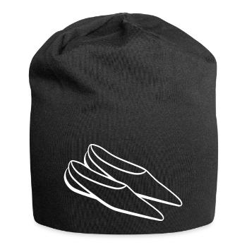 Hausschuhe Humor - Jersey-Beanie - Schwarz - Vorne
