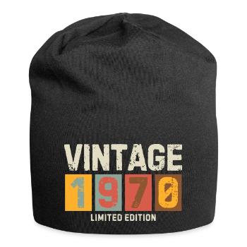 Vintage 1970 Limited Edition Classic birthday gift - Jersey Beanie - black - Front