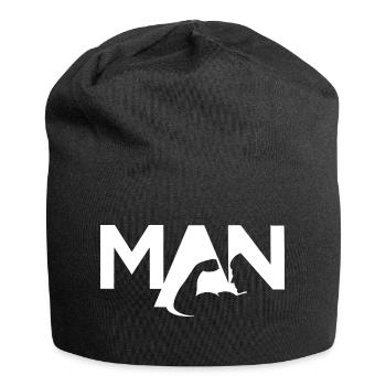 The Manly Man - Jersey-Beanie - Schwarz - Vorne