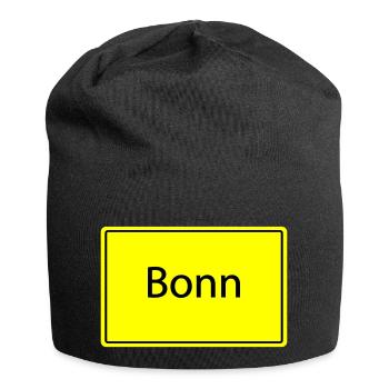 Panneau de place Bonn - Bonnet en jersey - noir - Devant