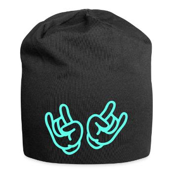 rock hands - Jersey Beanie - black - Front