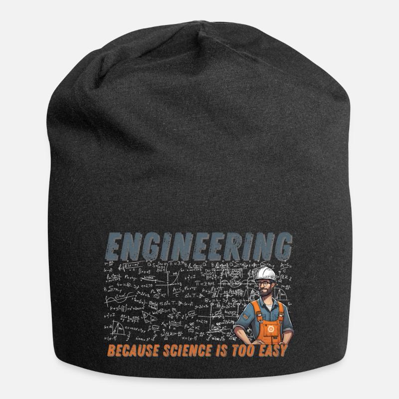 Engineering Because Scince is too easy - Jersey Beanie - black