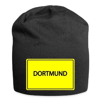 ortsschild dortmund - Jersey-Beanie - Schwarz - Vorne