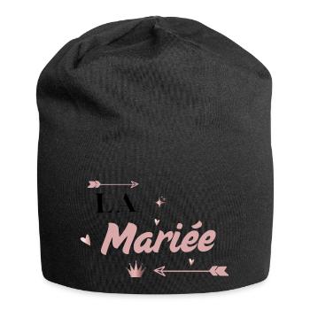 The Bride Pink Arrow - Jersey Beanie - black - Front