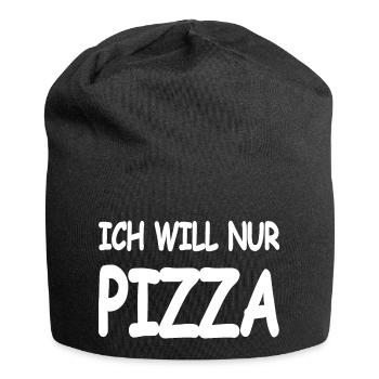 Pizza - Jersey-Beanie - Schwarz - Vorne