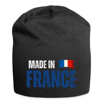 Made in France, französischer Stolz - Jersey-Beanie - Schwarz - Vorne