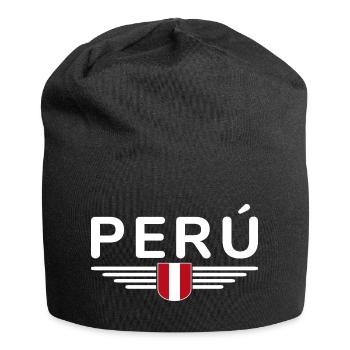 Pérou Design – Couleurs des Andes - Bonnet en jersey - noir - Devant