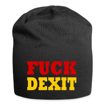 Fuck dexit - Jersey-Beanie - Schwarz - Vorne