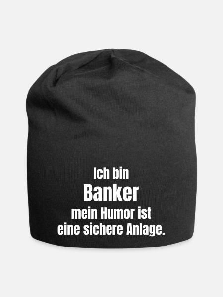 Bankkaufmann - Jersey-Beanie - Schwarz