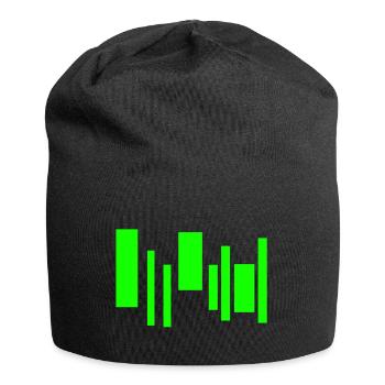 Neon Equalizer Rhythm - Jersey Beanie - black - Front