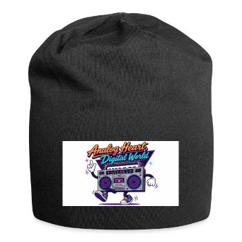 Analog Heart, Digital World - Jersey Beanie - black - Front