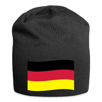 Deutschland Fahne Flagge Deutschlandfahne - Jersey-Beanie - Schwarz - Vorne