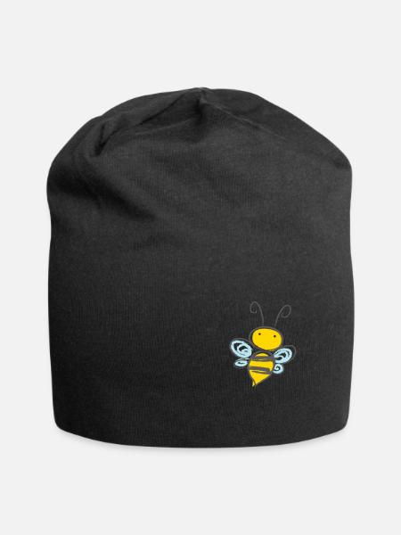 Bee - Jersey Beanie - black