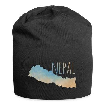 Nepal - Jersey-Beanie - Schwarz - Vorne