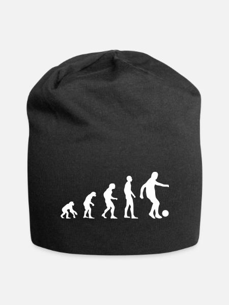 Fussball Evolution | Fußball - Jersey-Beanie - Schwarz