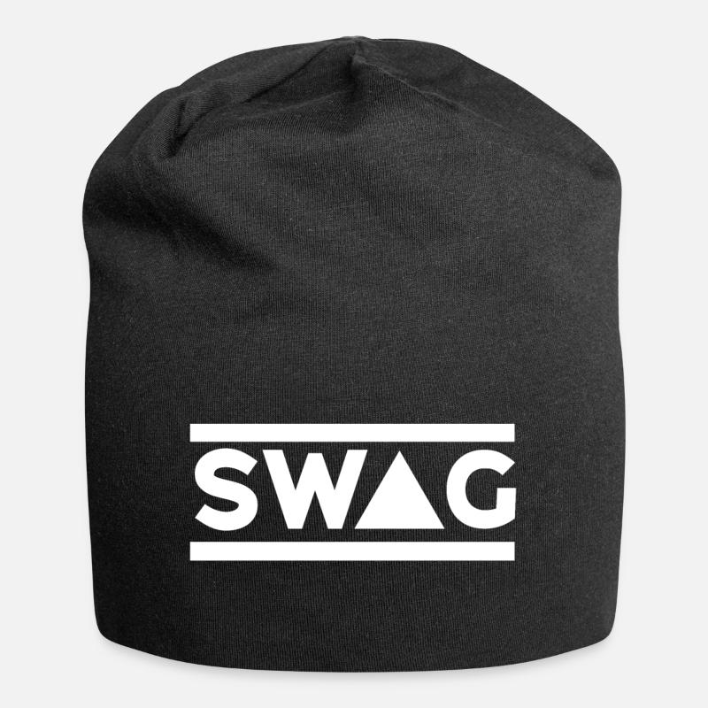 SWAG - Jersey-Beanie - Schwarz