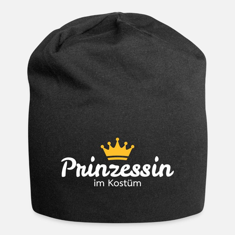 Prinzessin im Kostüm - Jersey-Beanie - Schwarz