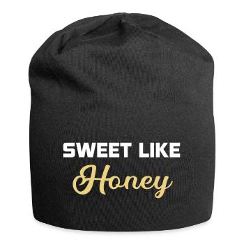 Sweet Like Honey Girlfriend girlfriend gift - Jersey Beanie - black - Front