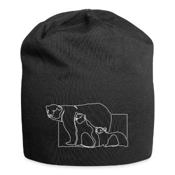 Ours polaire Ours polaire cadeau design haut de gamme antarctique - Bonnet en jersey - noir - Devant