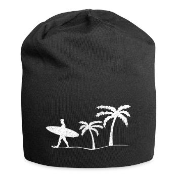 Surfer Surfen - Jersey-Beanie - Schwarz - Vorne