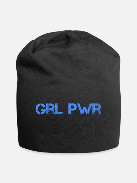 Girlpower - Jersey-Beanie - Schwarz