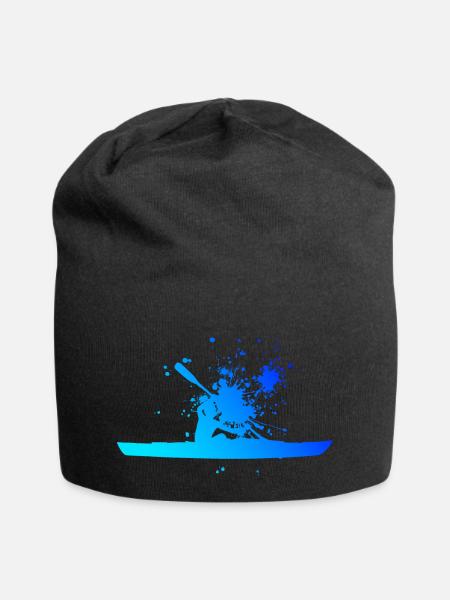 Kajakfahren Damen Kayak Kanu Herren Kajak - Jersey-Beanie - Schwarz