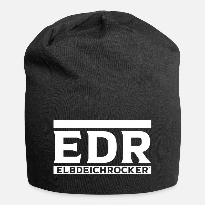 EDR W Cut - Jersey Beanie - black