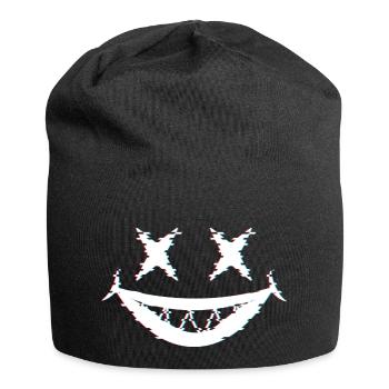 Joker Glitch - Jersey-Beanie - Schwarz - Vorne