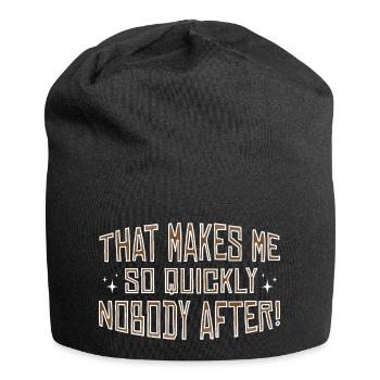 Ne me fait personne après - Denglish Dictons Denglisch - Bonnet en jersey - noir - Devant