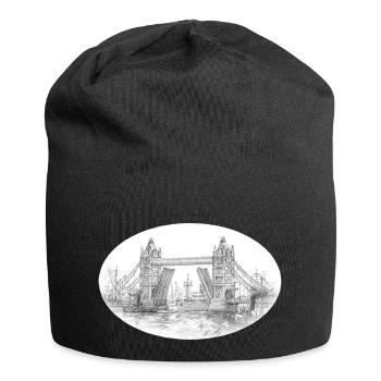 Tower Bridge - Jersey-Beanie - Schwarz - Vorne
