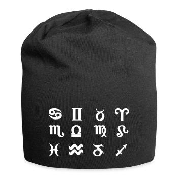 Astrological symbols - Jersey Beanie - black - Front