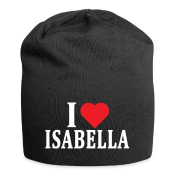 T-Shirt Ich liebe Isabella T-Shirt Geschenkidee - Jersey-Beanie - Schwarz - Vorne