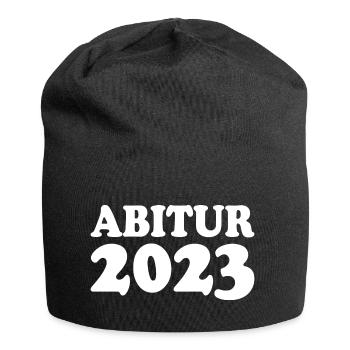 Abitur 2023 - Jersey-Beanie - Schwarz - Vorne