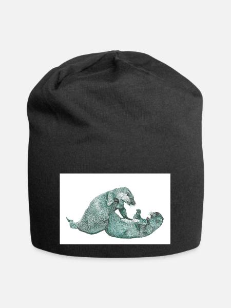 Otter 3 07 02 2023 - Jersey-Beanie - Schwarz