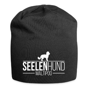 Maltipoo Seelenhund Hundespruch Hunde Wilsigns - Jersey-Beanie - Schwarz - Vorne