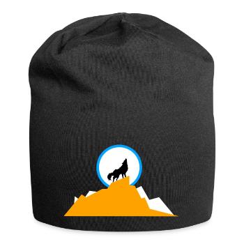 Wolf Mountain - Jersey Beanie - black - Front