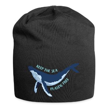 Meerestiere - Jersey-Beanie - Schwarz - Vorne