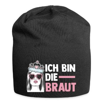 Braut Junggesellenabschied Junggesellinnenabschied - Jersey-Beanie - Schwarz - Vorne