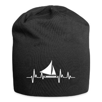 Segelboot Heartbeat Segelboot - Jersey-Beanie - Schwarz - Vorne