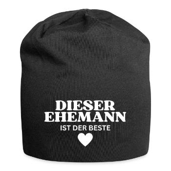Dieser Ehemann ist der Beste - Jersey-Beanie - Schwarz - Vorne