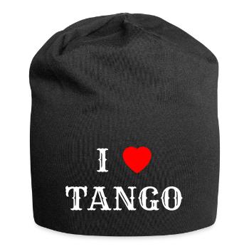 J’adore le tango - Bonnet en jersey - noir - Devant