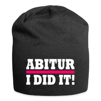 Abitur - Jersey-Beanie - Schwarz - Vorne