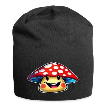 Funny little toadstool - Jersey Beanie - black - Front