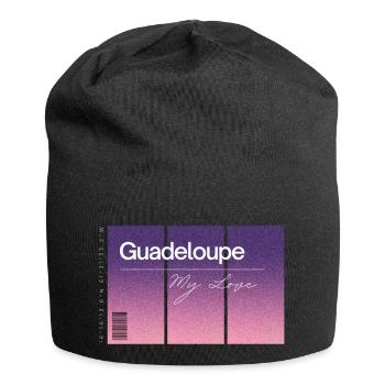 Guadeloupe, my love. Andenken MIT GPS Daten - Jersey-Beanie - Schwarz - Vorne