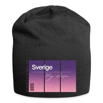 Sverige, my love. Andenken MIT GPS Daten - Jersey-Beanie - Schwarz - Vorne