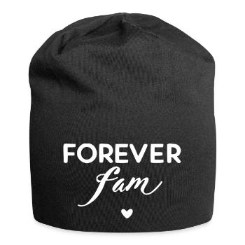 Famille pour toujours - Bonnet en jersey - noir - Devant