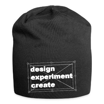 design experiment create - Jersey-Beanie - Schwarz - Vorne