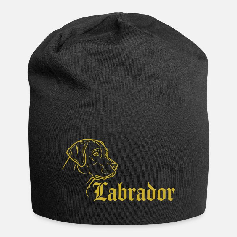 Labrador – Élégance intemporelle - Bonnet en jersey - noir